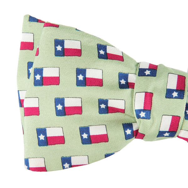 Lone Star Flag Bow Tie - Green