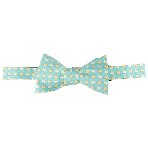 Texas States Bow Tie - Aqua