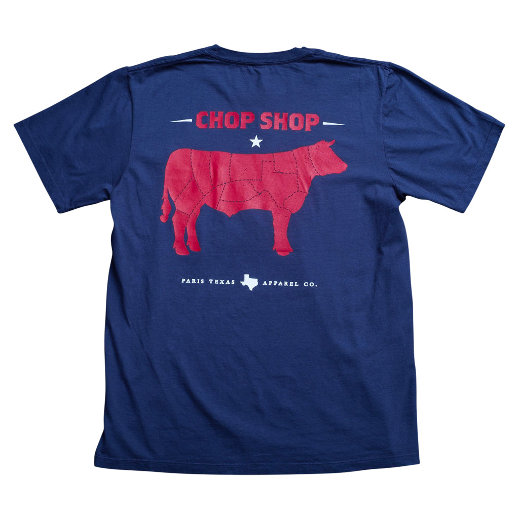 Chop Shop Pocket T-Shirt - Navy