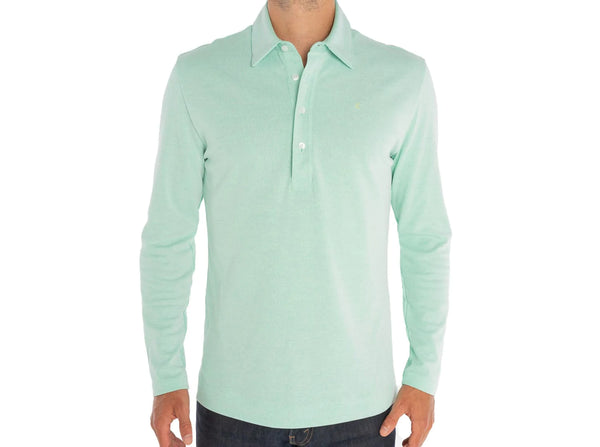 Long Sleeve Range Polo - Mint