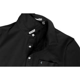 Criquet_Stretch_Players_Shirt_Black_Top