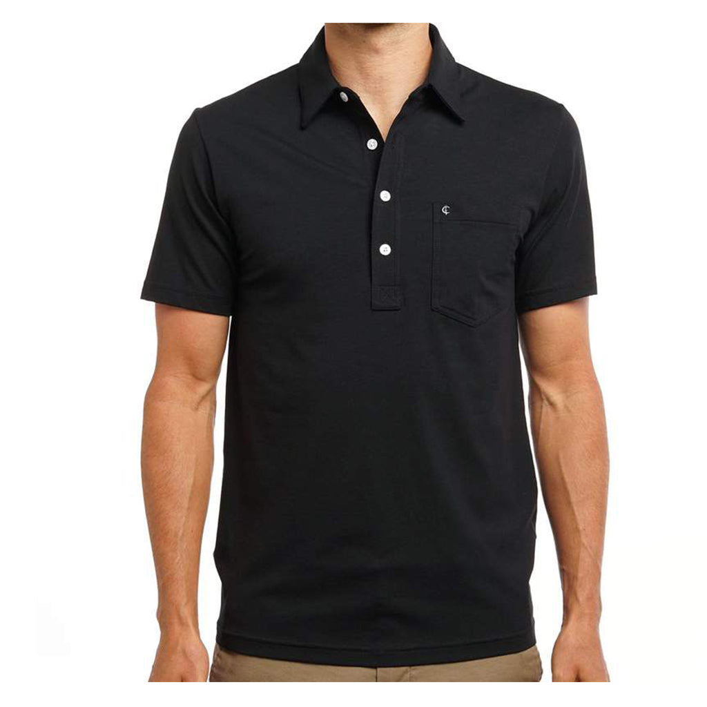 Criquet_Stretch_Players_Shirt_Black_Top