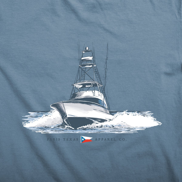 Deep Sea Boat Pocket T-Shirt - Slate S
