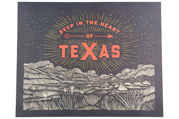 Deep in the Heart of Texas Wall Art Print