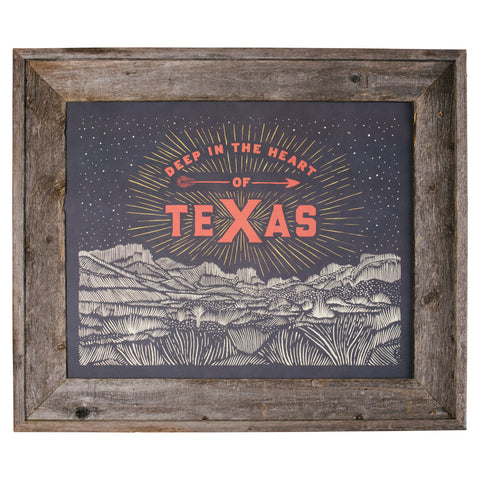 Deep in the Heart of Texas Print