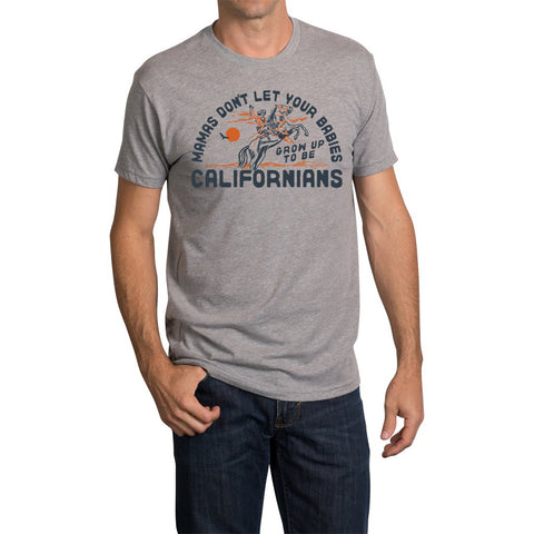 Don't Let Your Babies Grow Up to Be Californians T-Shirt - Dark Heather Grey