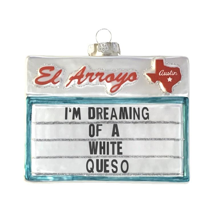 El_Arroyo_Ornament_White_Queso
