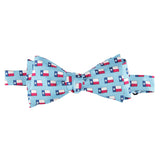 Lone Star Flag Bow Tie - Light Blue