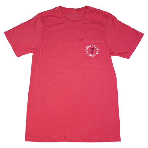 Texas Flag Surfboard Pocket T-Shirt - Brick