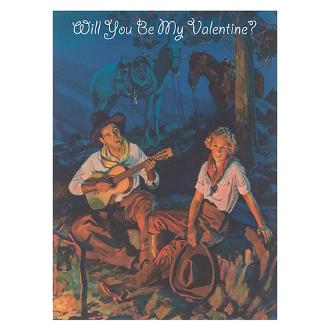 Cowboy Valentine, Around The Campfire Card