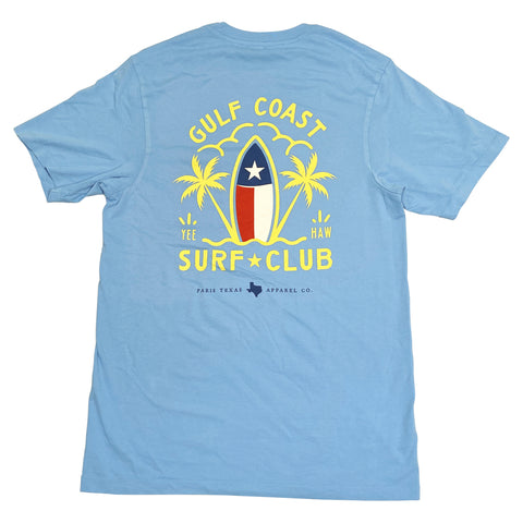 Gulf Coast Surf Club Pocket T-Shirt - Azure