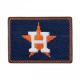 Houston Astros Needlepoint Card Wallet