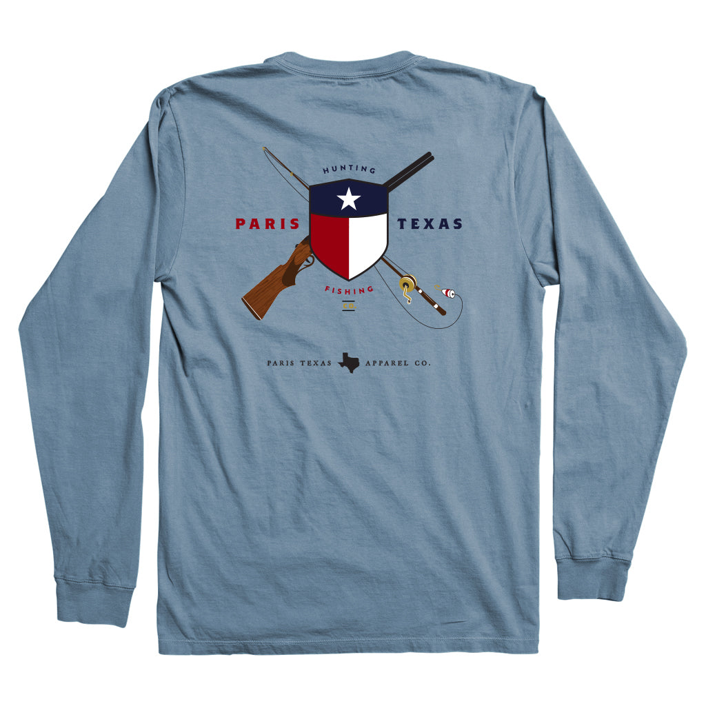 Rainbow Trout Pocket T-Shirt - Slate | Size: XL | Paris Texas Apparel