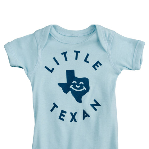 Little Texan Onesie - Light Blue