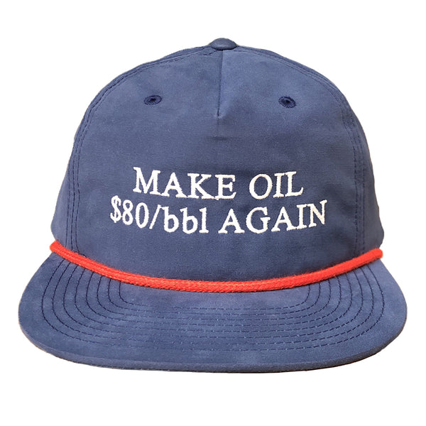 Make Oil $80/bbl Again Camp Hat Navy