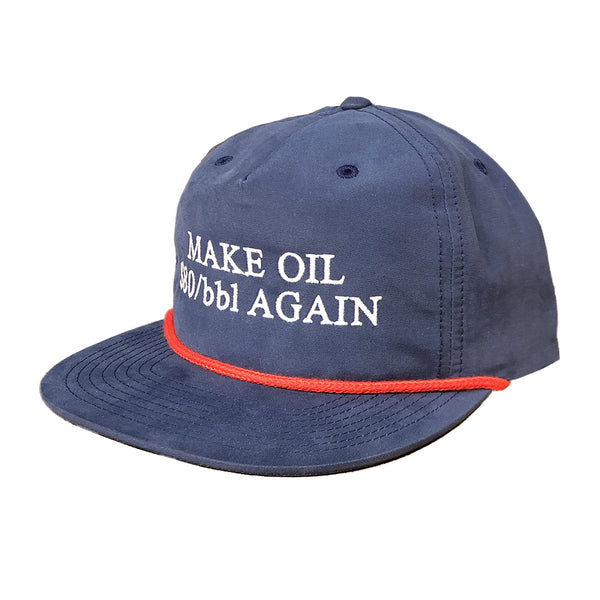Make Oil $80/bbl Again Camp Hat Navy