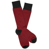 Mini Stripe Alumni Socks Red and Black