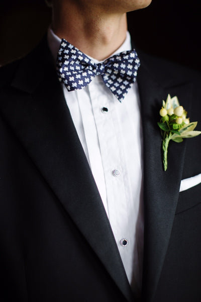 Texas States Bow Tie - Navy