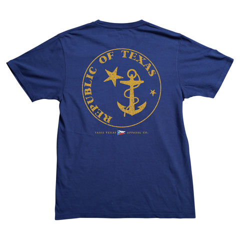 Republic of Texas Pocket T-Shirt - Navy