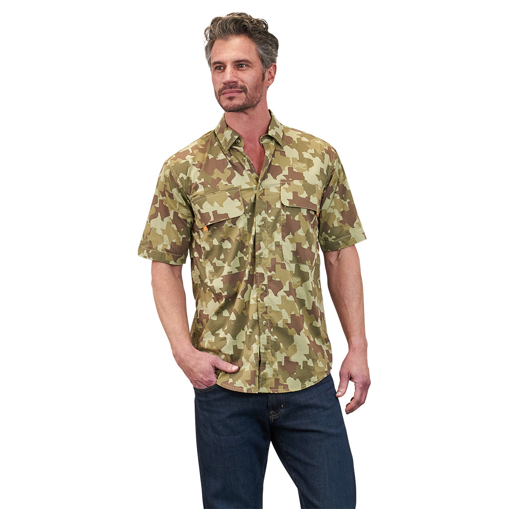Old Tejas Camo Field Shirt - Olive