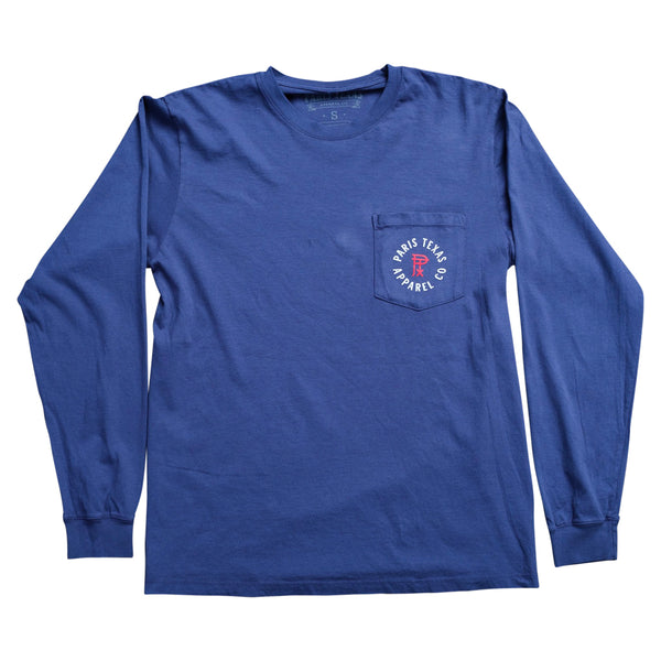 Republic of Texas Long-Sleeve Pocket T-Shirt - Navy