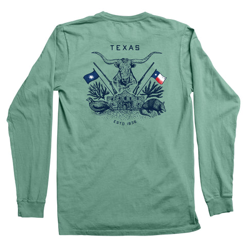 Texas Charge Long-Sleeve Pocket T-Shirt - Heather Gray