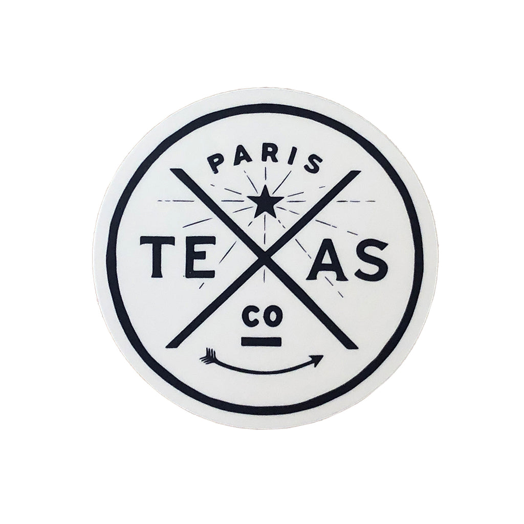 Paris Texas Circle Decal
