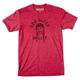 God Bless Willie T-Shirt - Cardinal