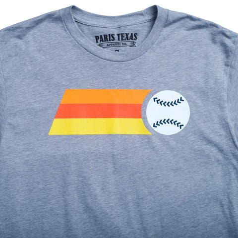 Retro Astros Fastball T-Shirt - Heather Grey