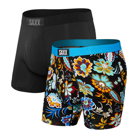 Ultra Boxer Brief Fly 2-Pack - Heritage Floral/Black
