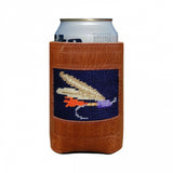 Smathers & Branson Fishing Fly Needlepoint Can Cooler