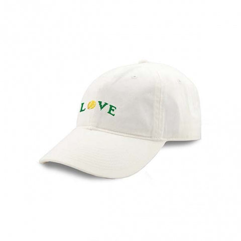 Love All Needlepoint Hat - White