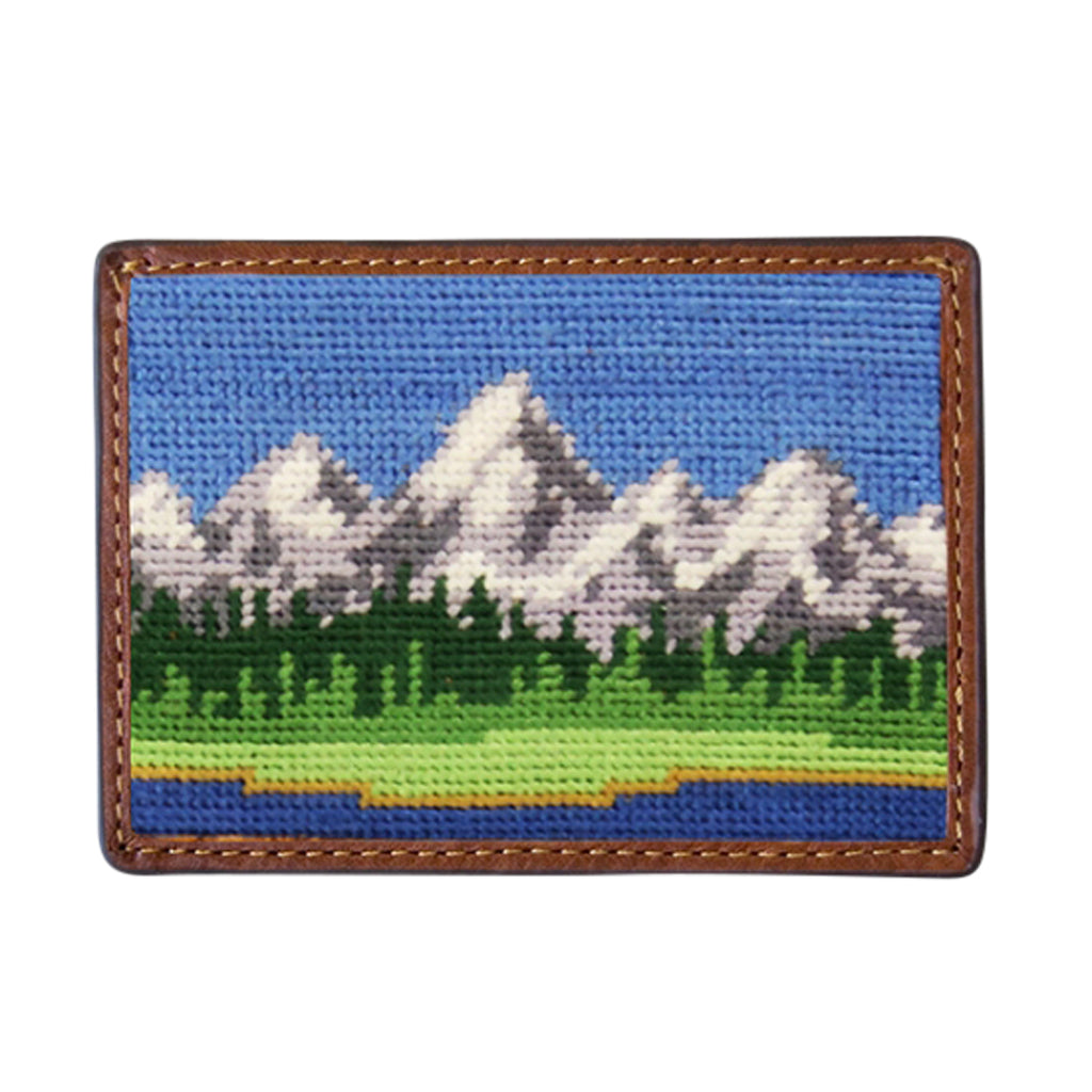 Smathers and Branson Tetons Needlepoint Card Wallet