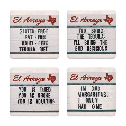 Tequila Diet Coaster Set