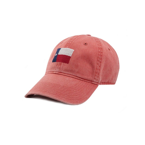 Texas Flag Nantucket Red Needlepoint Hat