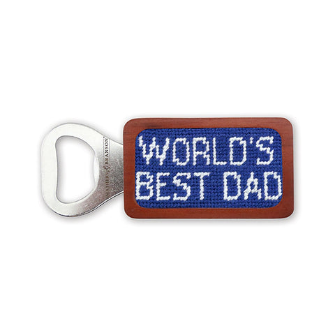 World's Best Dad Needlepoint Bottle Opener