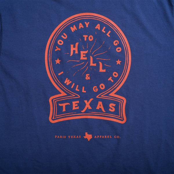You May All Go To Hell Pocket T-Shirt - Navy