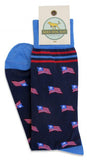 Bird Dog Bay Old Glory Socks - Navy