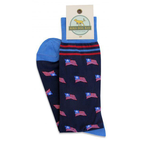 bird_dog_bay_Old_Glory_Socks_Navy