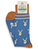 Oh Deer Socks - Blue