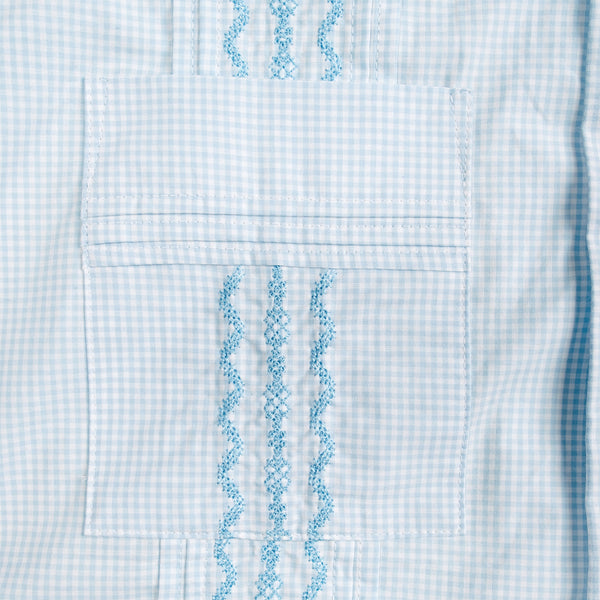 Monterey Boys Guayabera - Lagoon Blue