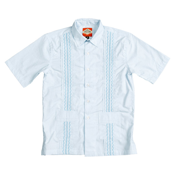 Monterey Boys Guayabera - Lagoon Blue