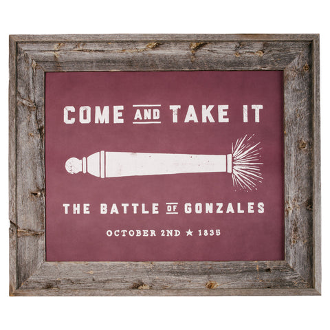 Come and Take It Print - Maroon