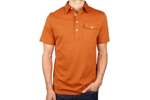 Stretch Players Shirt - Burnt Orange