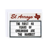 el_arroyo_first_40_years_card