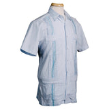 Cartagena Light Blue - Hemingway Guayabera, Mexican Shirt for Men