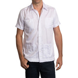 El Presidente Guayabera, Mexican Shirt for Men - White