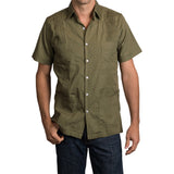 Hunting Dictator Cotton Broadcloth Guayabera Shirts, Mexican Shirts for Men Olive
