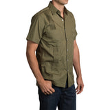 Hunting Dictator Cotton Broadcloth Guayabera Shirts, Mexican Shirts for Men Olive 2