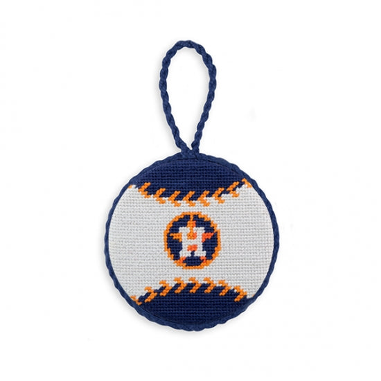 Houston Astros Needlepoint Ornament